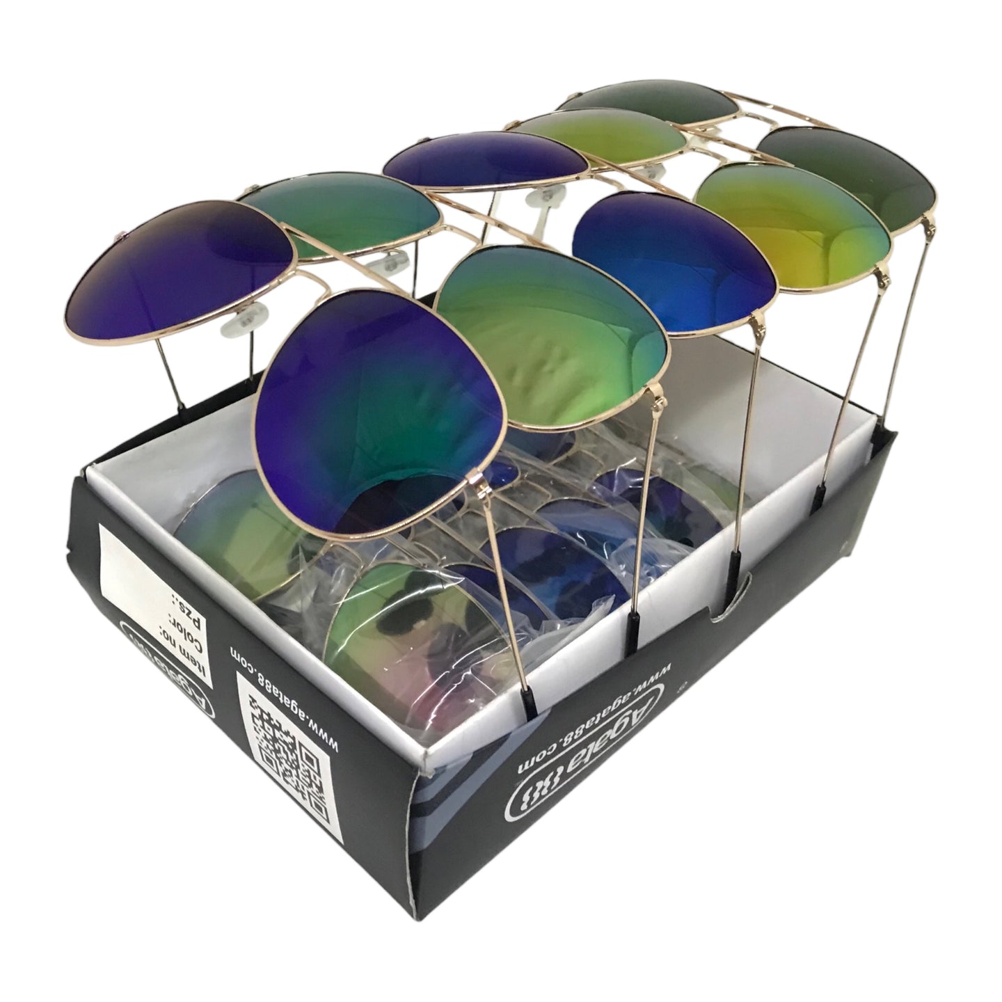 Caja de lente solar con 12pzs. Mod. 2550 2