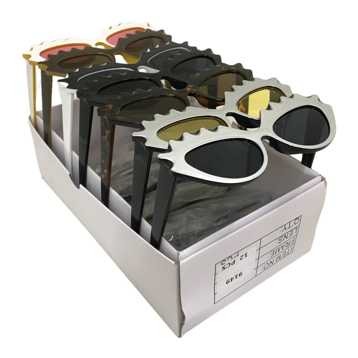 Caja de lente solar 12pzs. Mod. 9149