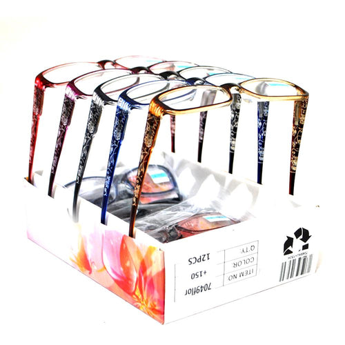 Caja de 12 lentes para lectura Mod.7049+ ($27.7cu.) - Agata88 Lentes