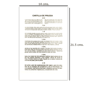 Cartilla 2 (cartilla De cerca.) - Agata88 Lentes