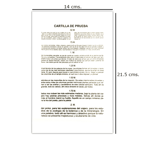 Cartilla 2 (cartilla De cerca.) - Agata88 Lentes